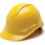 Pyramex Yellow Ridgeline Hard Hat Cap Style